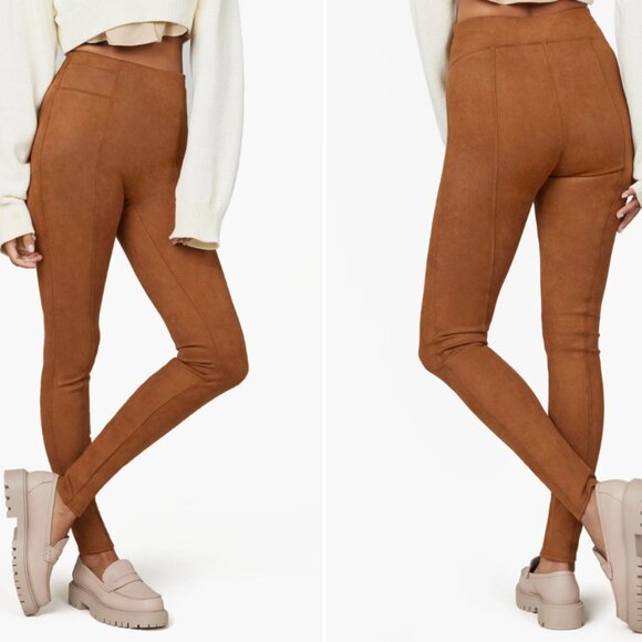 Spanx Faux Suede Leggings - Picture 1 of 7